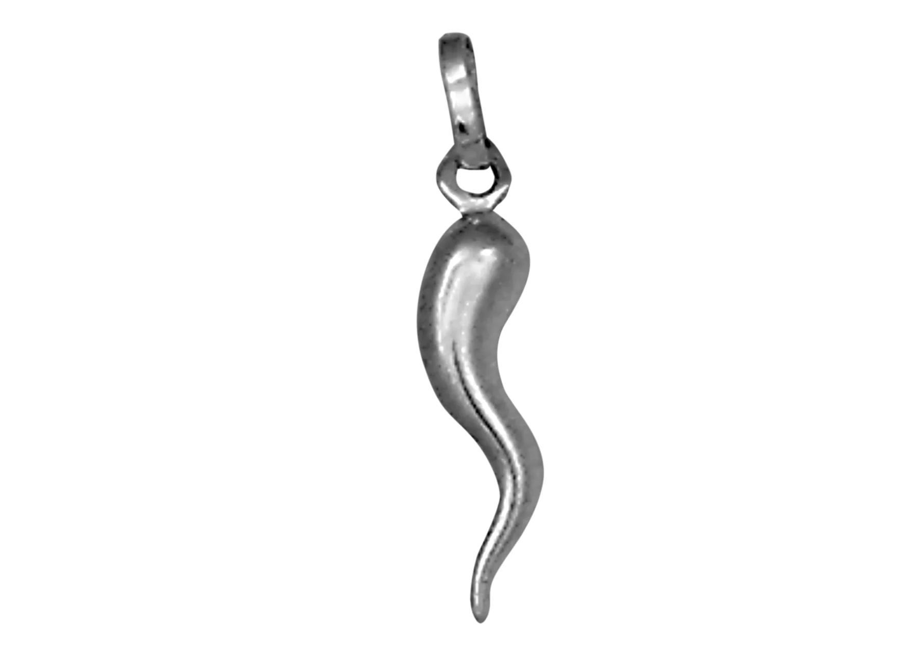 Silver horn of store plenty pendant