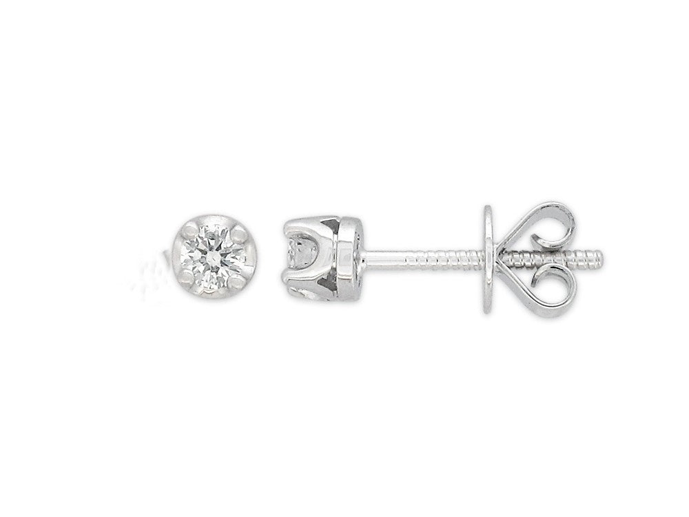 Baby earrings hot sale white gold