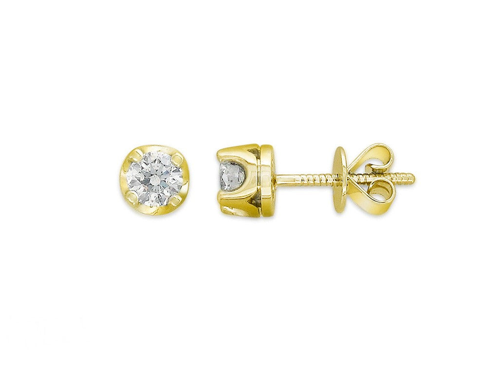 18ct Yellow Gold 0.25Ct Diamond Stud Earrings