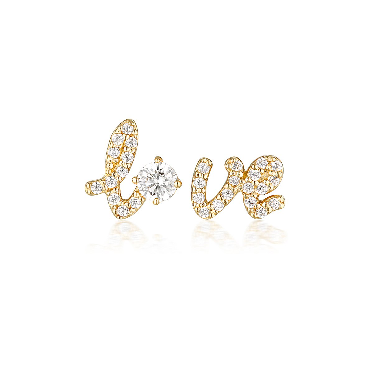 Georgini Noel Nights Love Earrings Gold