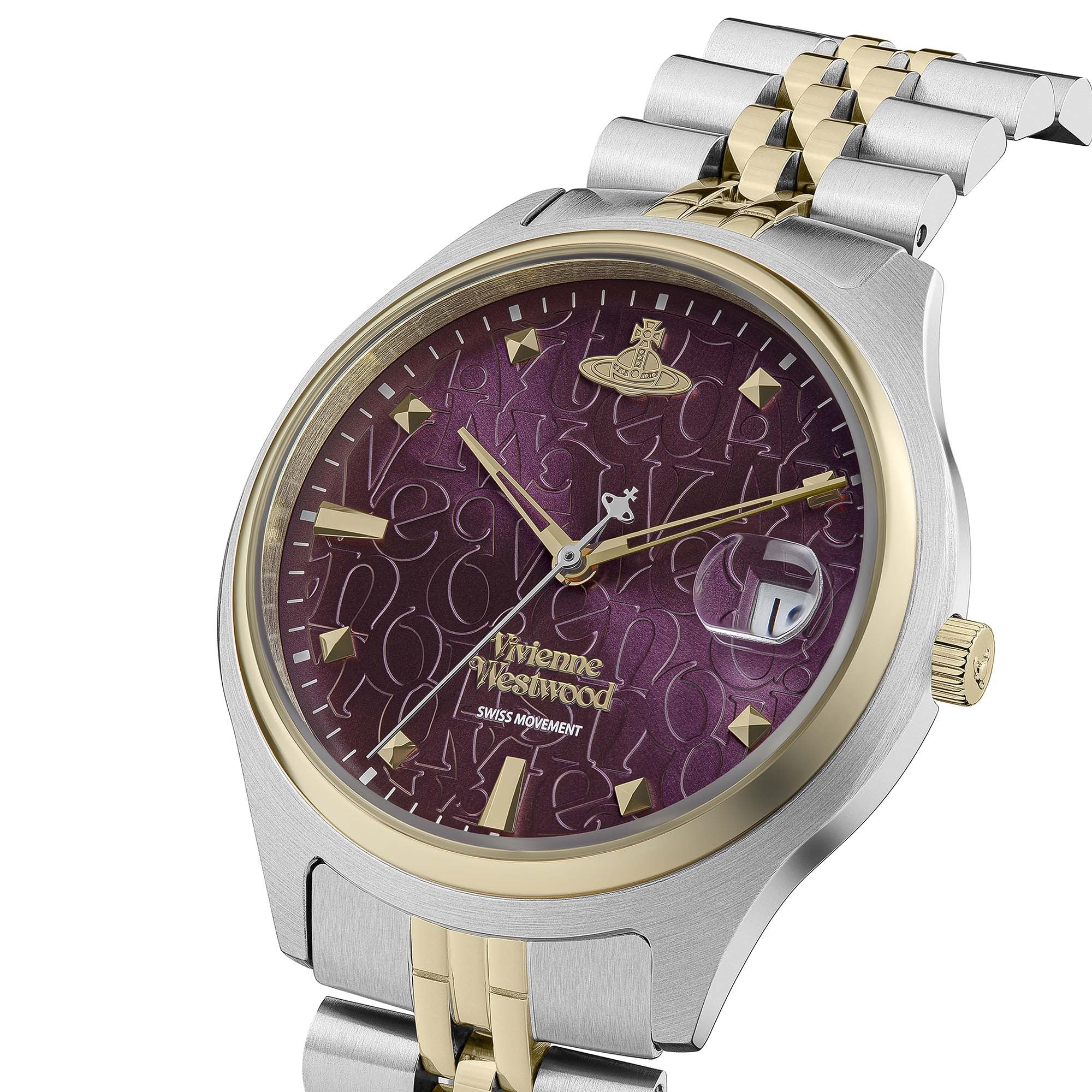 Vivienne Westwood Camberwell Purple Two Tone Watch