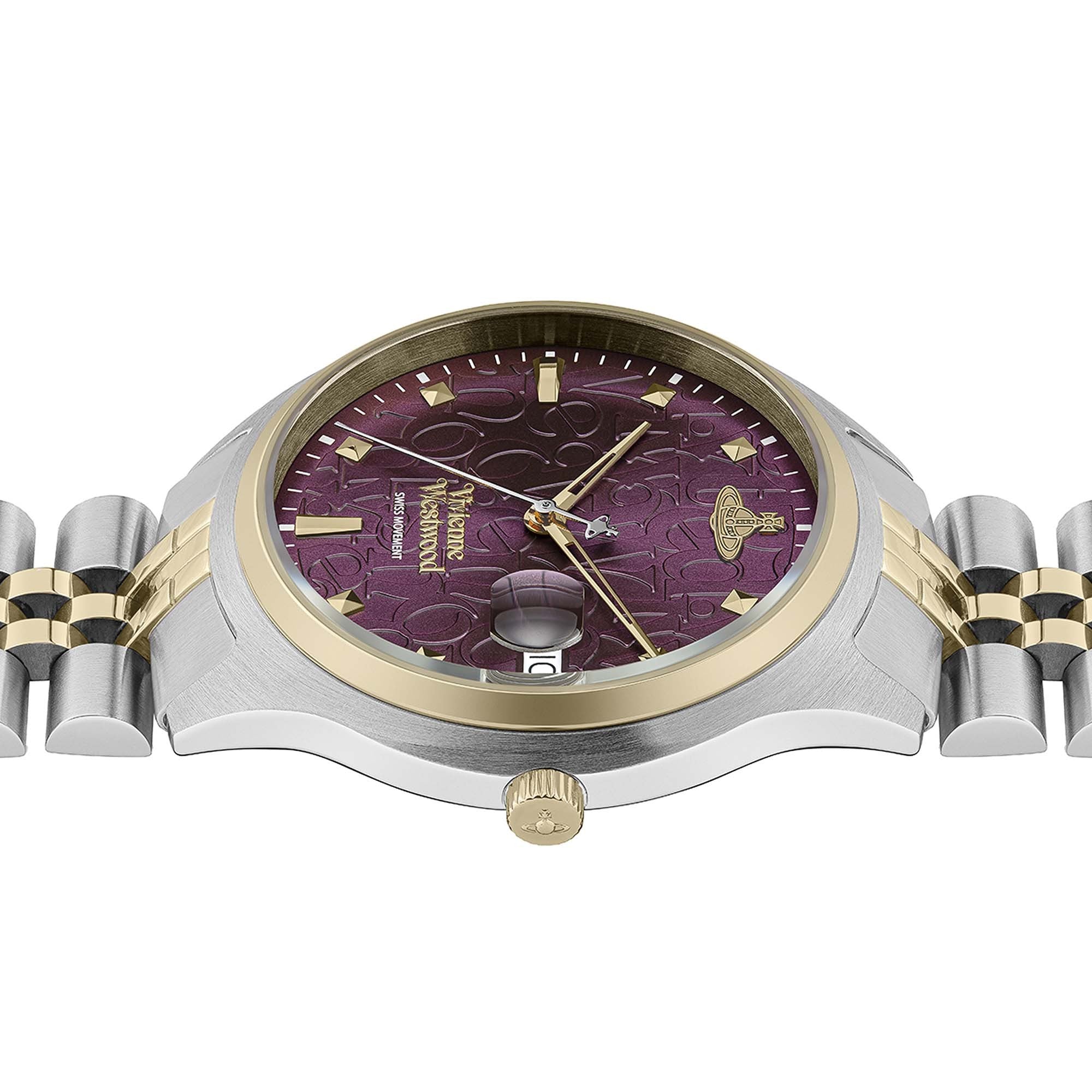 Vivienne Westwood Camberwell Purple Two Tone Watch