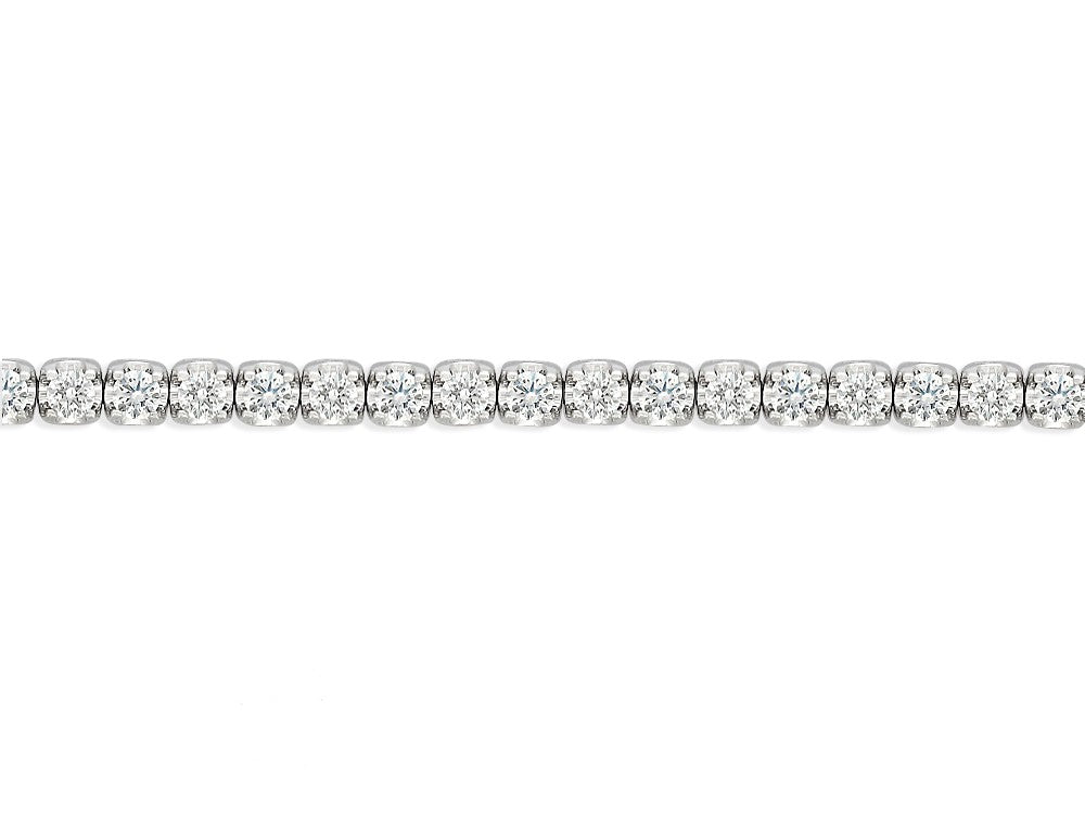 9ct White Gold Diamond Tennis bracelet, 3 carats total