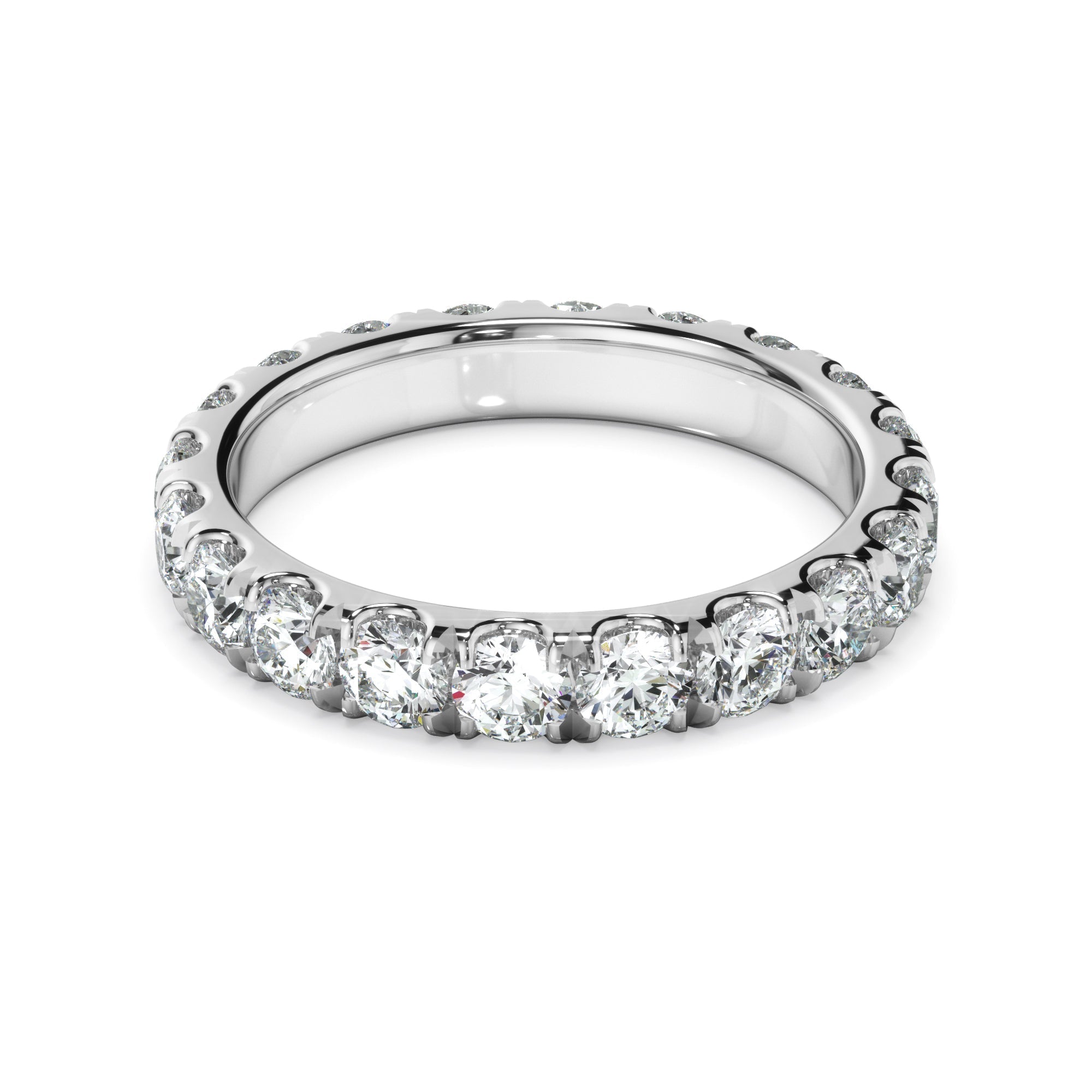 Diamond Claw Set Eternity Wedding Ring