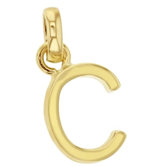 9ct Yellow Gold Initial 'C' Pendant
