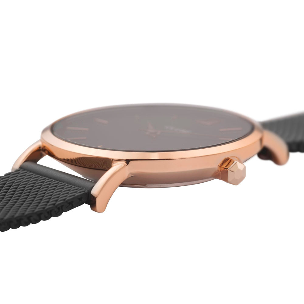 CLUSE Minuit Mesh Rose Gold Black &  Black CW0101203024